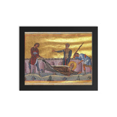 Dorotheus of Tyre framed print on a plain backdrop in size 8"x10".