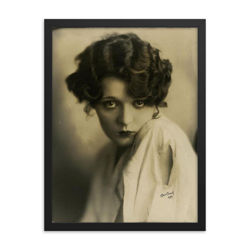 Dorothy Devore framed print on a plain backdrop in size 18