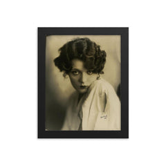 Dorothy Devore framed print on a plain backdrop in size 8"x10".