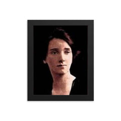 Dorothy Macardle framed print on a plain backdrop in size 8"x10".