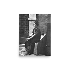 Dorothy Parker poster on a plain backdrop in size 12"x16".