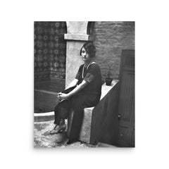 Dorothy Parker poster on a plain backdrop in size 16"x20".