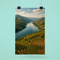 Douro Valley Vine Terraces Portugal poster 6