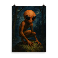 Dover Demon Massachusetts USA poster on a plain backdrop in size 8"x10".