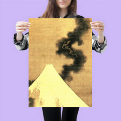 Dragon of Smoke Escaping Mount Fuji by Katsushika Hokusai poster 3