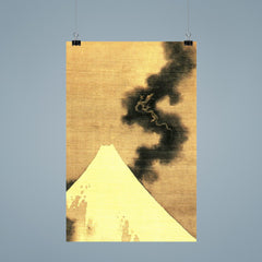 Dragon of Smoke Escaping Mount Fuji by Katsushika Hokusai poster 9