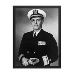 Draper Kauffman framed print on a plain backdrop in size 18"x24".