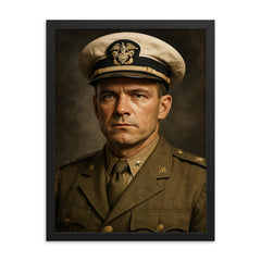 Draper Kaufmann framed print on a plain backdrop in size 18"x24".