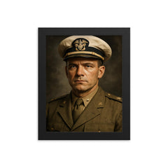 Draper Kaufmann framed print on a plain backdrop in size 8"x10".