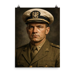 Draper Kaufmann poster on a plain backdrop in size 8"x10".