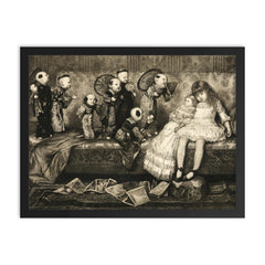 Dream Land by C D Weldon, 1883 framed print on a plain backdrop in size 18"x24".