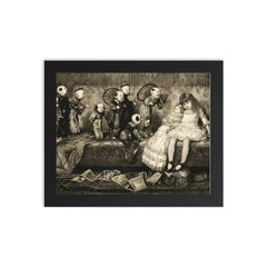 Dream Land by C D Weldon, 1883 framed print on a plain backdrop in size 8"x10".