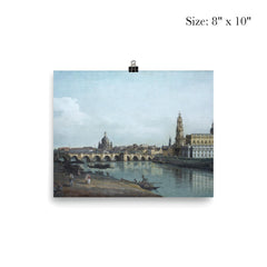 Dresden from the Right Bank of the Elbe Below the Augustus Bridge by Bernardo Bellotto, 1748 poster 4