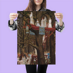 Druids Cutting the Mistletoe by Henri Paul Motte poster 3