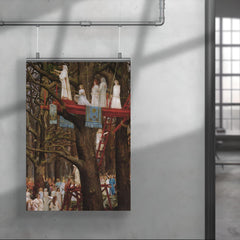 Druids Cutting the Mistletoe by Henri Paul Motte poster 4