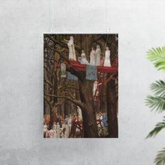 Druids Cutting the Mistletoe by Henri Paul Motte poster 7