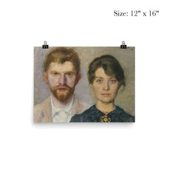 Dual Portrait of Marie and P. S. Krøyer, 1890 poster 3