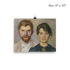 Dual Portrait of Marie and P. S. Krøyer, 1890 poster 4