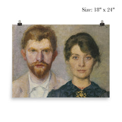 Dual Portrait of Marie and P. S. Krøyer, 1890 poster 5