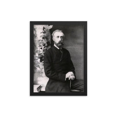 Duke Elimar of Oldenburg framed print on a plain backdrop in size 12"x16".