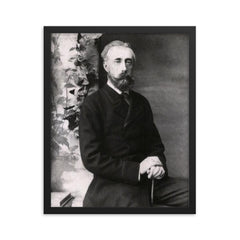 Duke Elimar of Oldenburg framed print on a plain backdrop in size 16"x20".