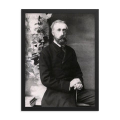 Duke Elimar of Oldenburg framed print on a plain backdrop in size 18"x24".