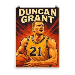 Duncan Grant poster on a plain backdrop in size 8"x10".