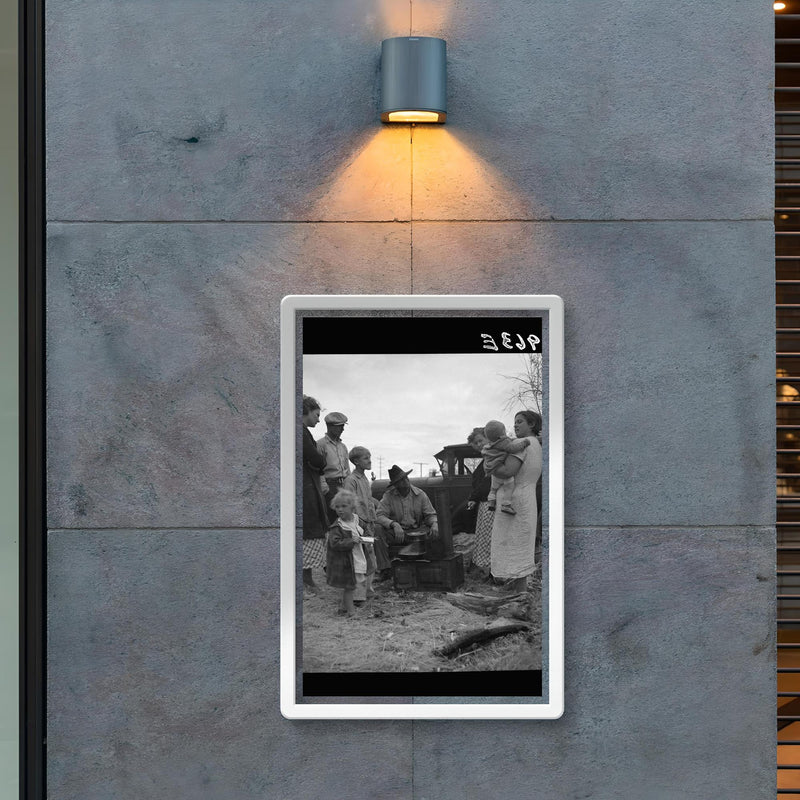 Dust Bowl refugees along highway near Bakersfield, California by Dorothea Lange poster 2