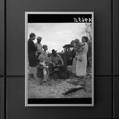 Dust Bowl refugees along highway near Bakersfield, California by Dorothea Lange poster 5