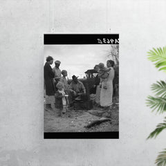 Dust Bowl refugees along highway near Bakersfield, California by Dorothea Lange poster 7