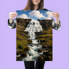 Dynjandi Waterfall Westfjords Iceland poster 3