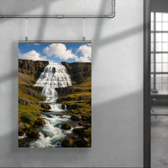 Dynjandi Waterfall Westfjords Iceland poster 4