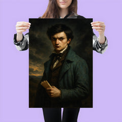 Évariste Galois before the fatal duel poster 3