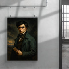 Évariste Galois before the fatal duel poster 4