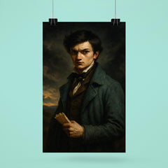 Évariste Galois before the fatal duel poster 6