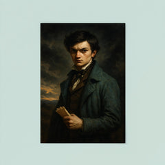 Évariste Galois before the fatal duel poster 8