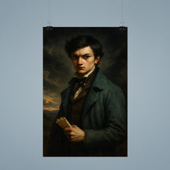Évariste Galois before the fatal duel poster 9