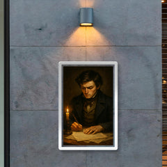 Évariste Galois duel eve letter writing poster 2