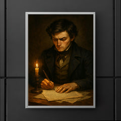 Évariste Galois duel eve letter writing poster 5
