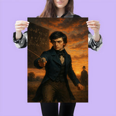 Évariste Galois dueling at dawn after equations poster 3