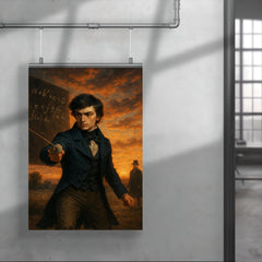 Évariste Galois dueling at dawn after equations poster 4