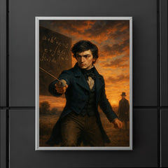 Évariste Galois dueling at dawn after equations poster 5