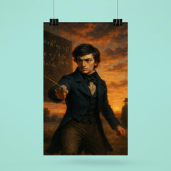 Évariste Galois dueling at dawn after equations poster 6