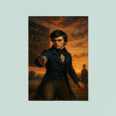 Évariste Galois dueling at dawn after equations poster 8