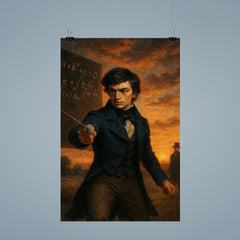 Évariste Galois dueling at dawn after equations poster 9