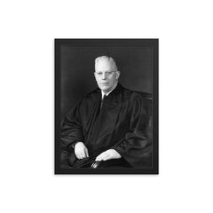 Earl Warren framed print on a plain backdrop in size 12"x16".