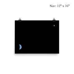 Earth and the Moon as viewed from Mars' orbit poster 3
