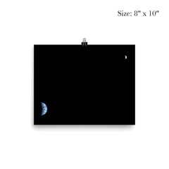Earth and the Moon as viewed from Mars' orbit poster 4