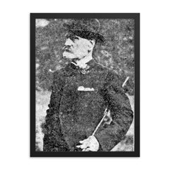 Ebenezer Cobb Morley framed print on a plain backdrop in size 18"x24".