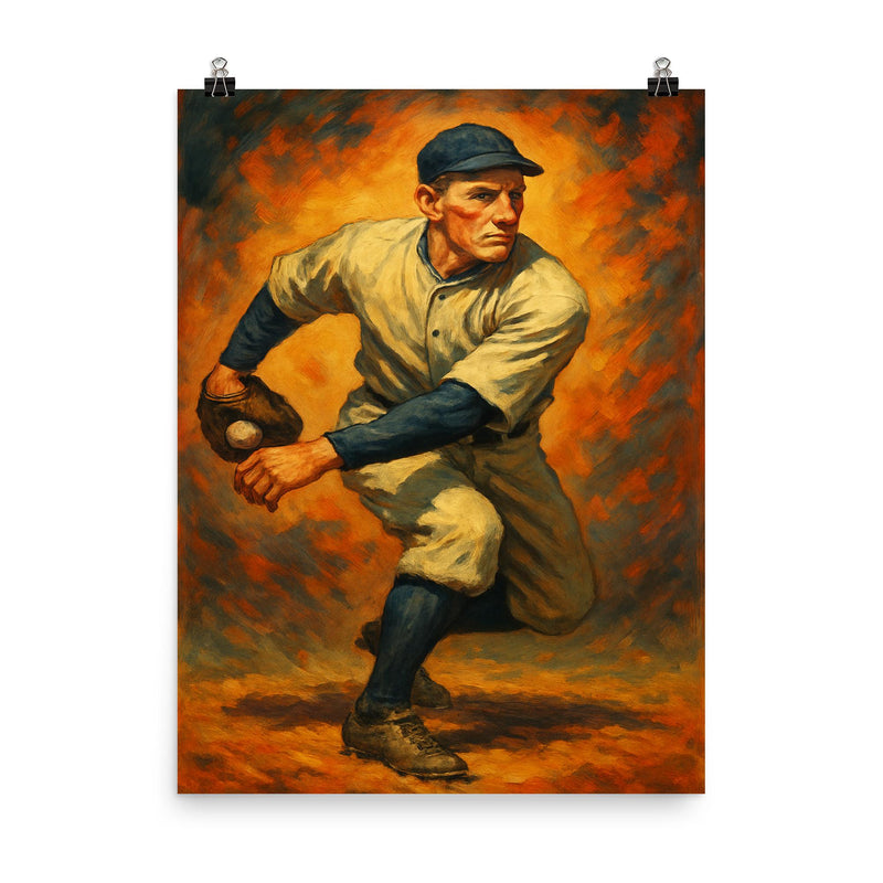 Ed Willett poster on a plain backdrop in size 8